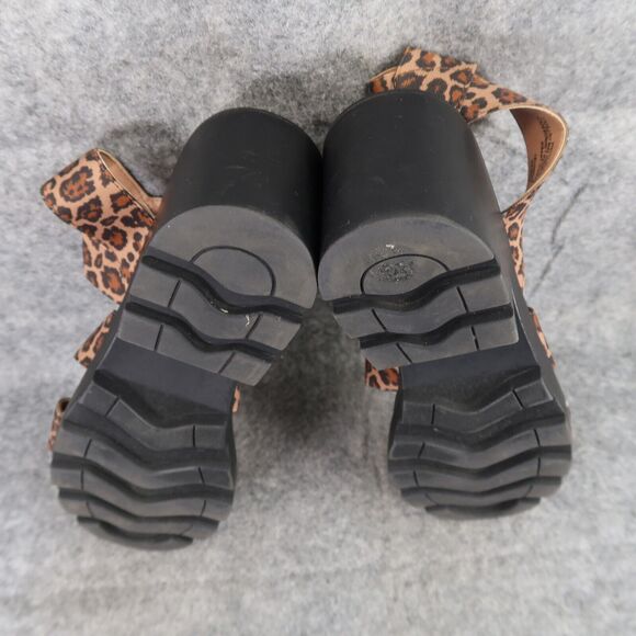 Steve Madden Shoes Womens 9 Sandals Fashion Leopard Ankle Strap Stretch Haidar - Picture 11 of 12